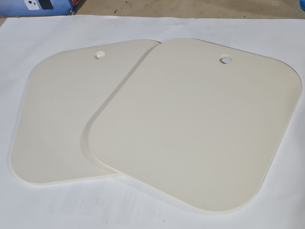 RV Camper Sink Cover Cutting Board 13 5/16" x 14 3/4" x 3/8" BISQUE Lot Of 2