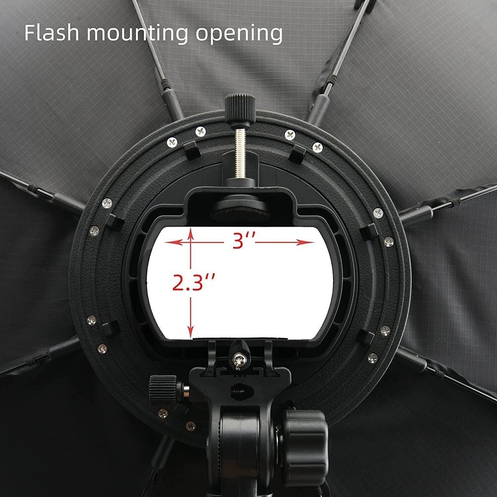 TRIOPO 65cm Octagon Softbox Handheld Foldable Softbox for Speedlite Flash Light