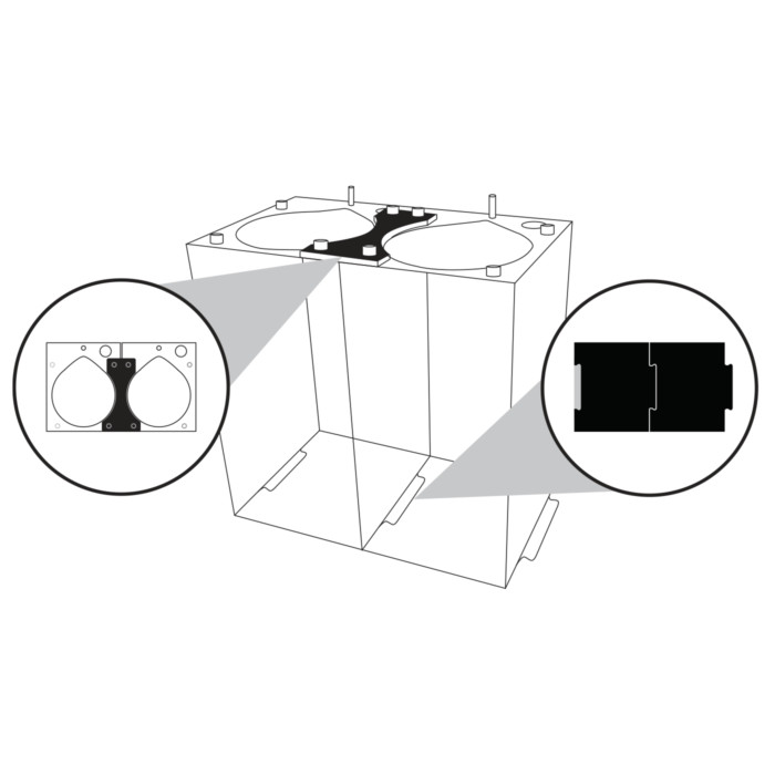Simplicity 6L 3 x 2L Dosing Container