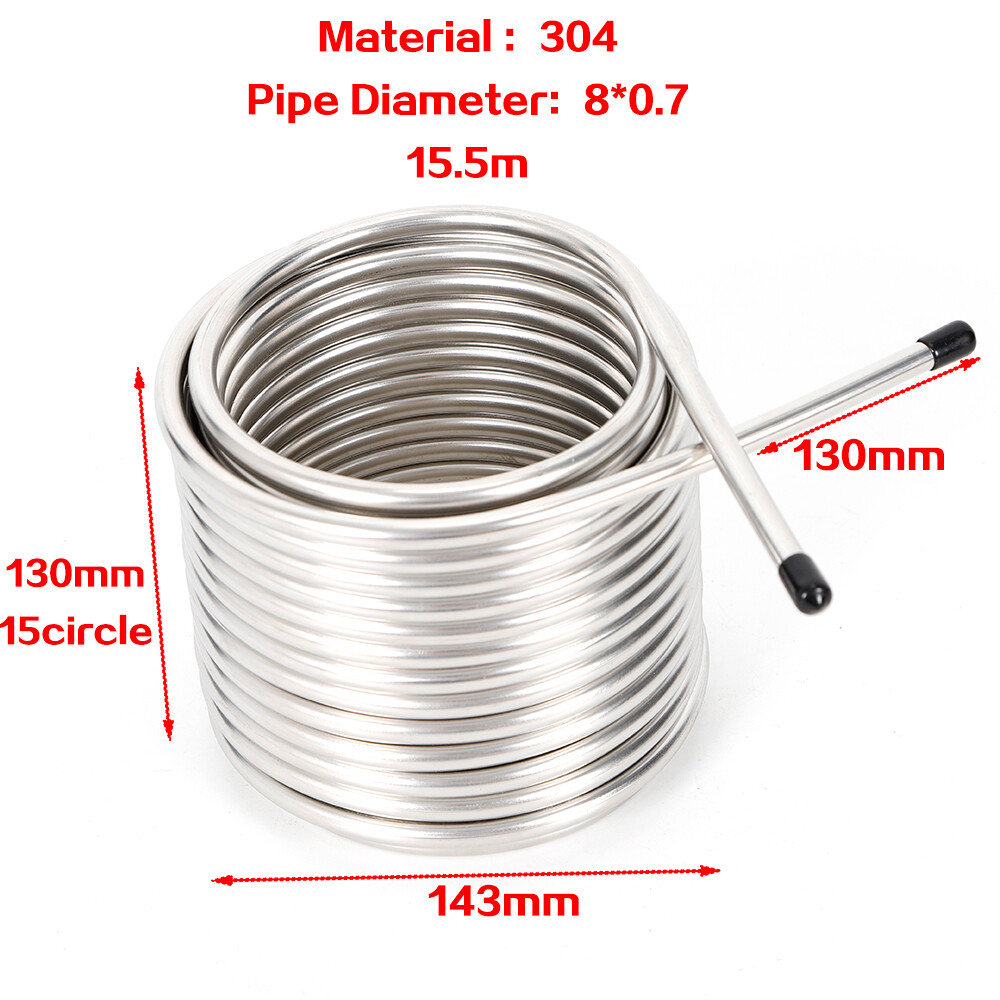 Cooling Coil Pipe for Wort Chiller Brewing Beer Immersion Stainless Steel Home