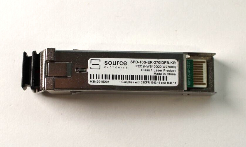 SOURCE PHOTONICS SPD-10S-ER-270IDFB-KR PEC (HWS10D20IW27000) Optical Transceiver