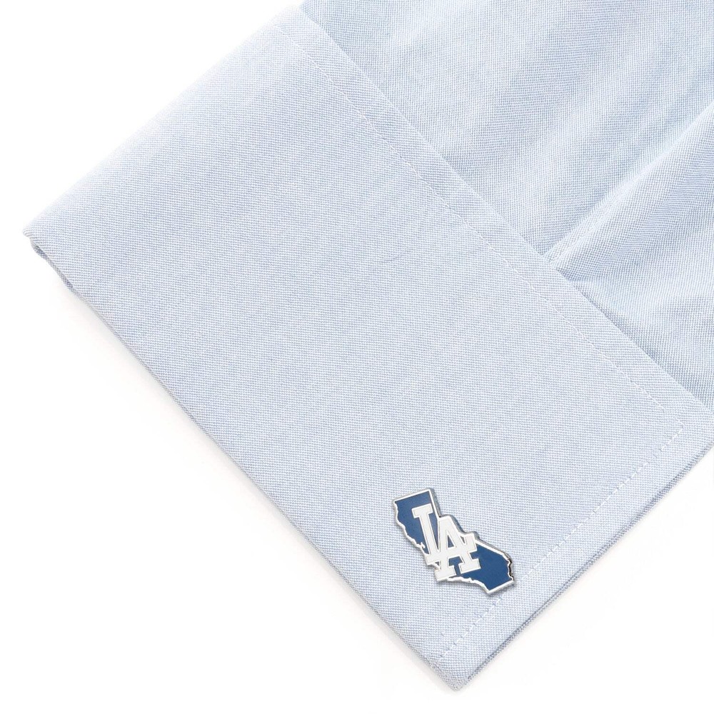 MLB LA Dodgers State Shaped Cufflinks