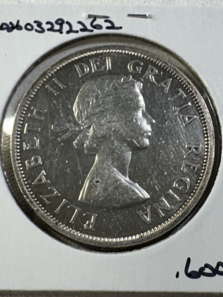 1962 Canada $1 Silver Coin Cleaned