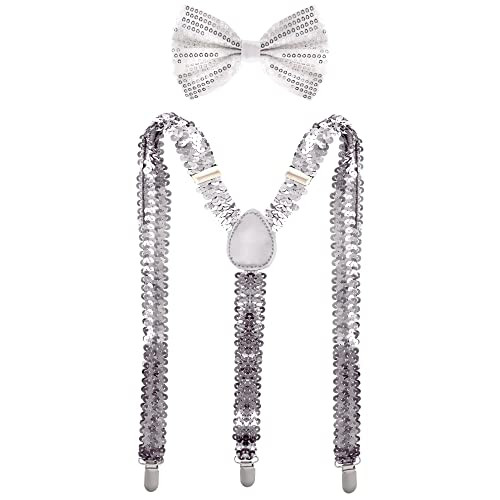 - Bowtie & Suspender Set - Sequin