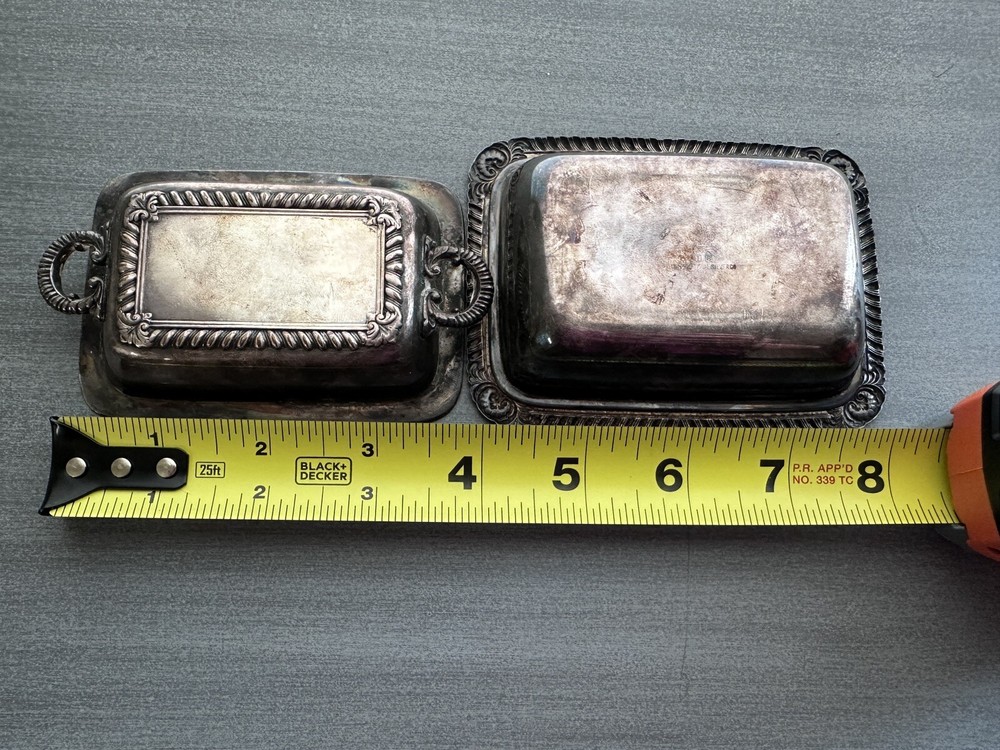 International Silver Candy Dish With Lid, Handles Intact