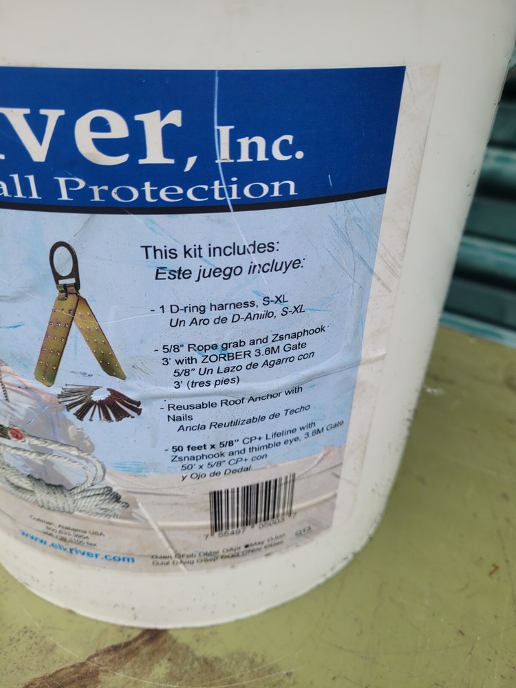 Elk River 05003 Roofer Harness Kit ConstructionPlus Reusable Anchor