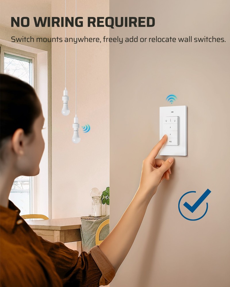 DEWENWILS Remote Control Light Socket, Wireless Light Switch 100FT Range