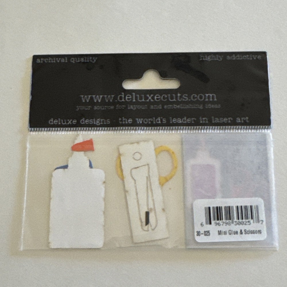 Deluxe Cuts Laser Cuts MINI GLUE & SCISSORS NIP