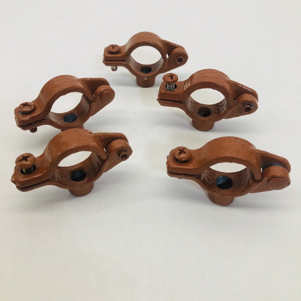 LOT OF 5 ¾ COPPER PLATED HINGED SPLIT RING FOR ⅜ ROD