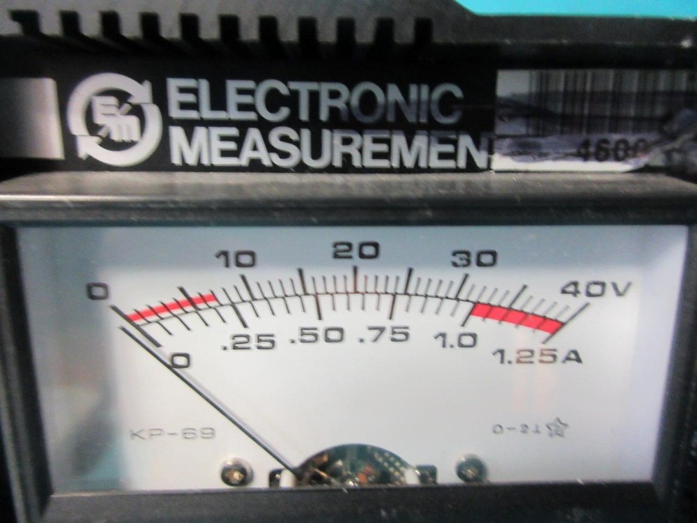 Electronic Measurement EMI Variable Output Power Supply Mdl 40205 Works Tested