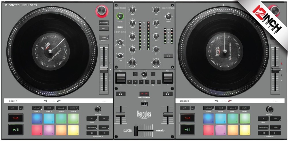 Hercules DJcontrol Inpulse T7 Skin - Grey