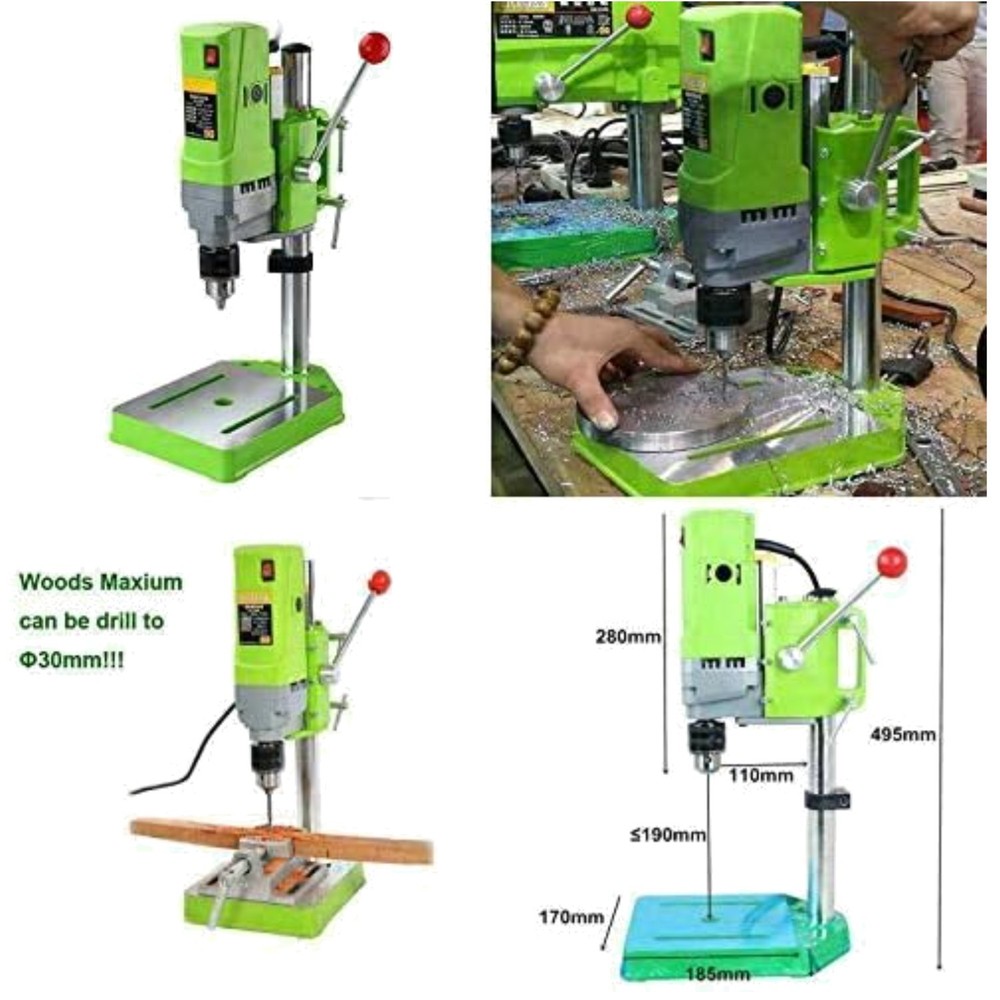 Versatile 6-Speed Mini Drill Press, Cast Iron Base