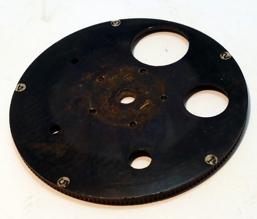 Brass Condenser Piece Microscope part antique disc