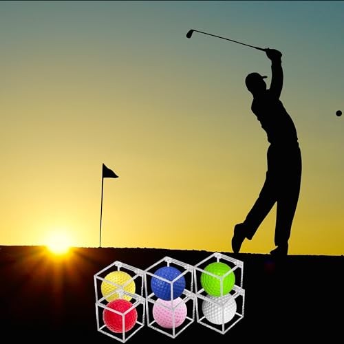 Golf Ball Display Case, UV Protected Golf Ball Display Cube, Acrylic Case 1 PC