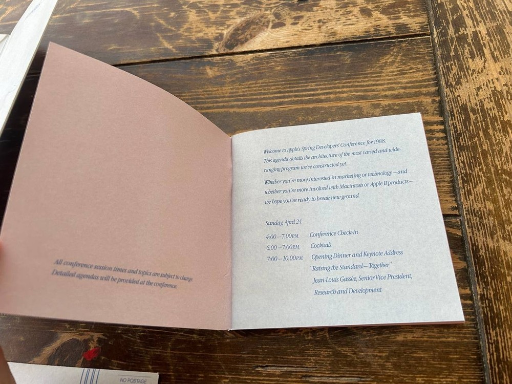 1988 Apple Developer Conference Invitation Kit – Rare Cupertino Mailing Set