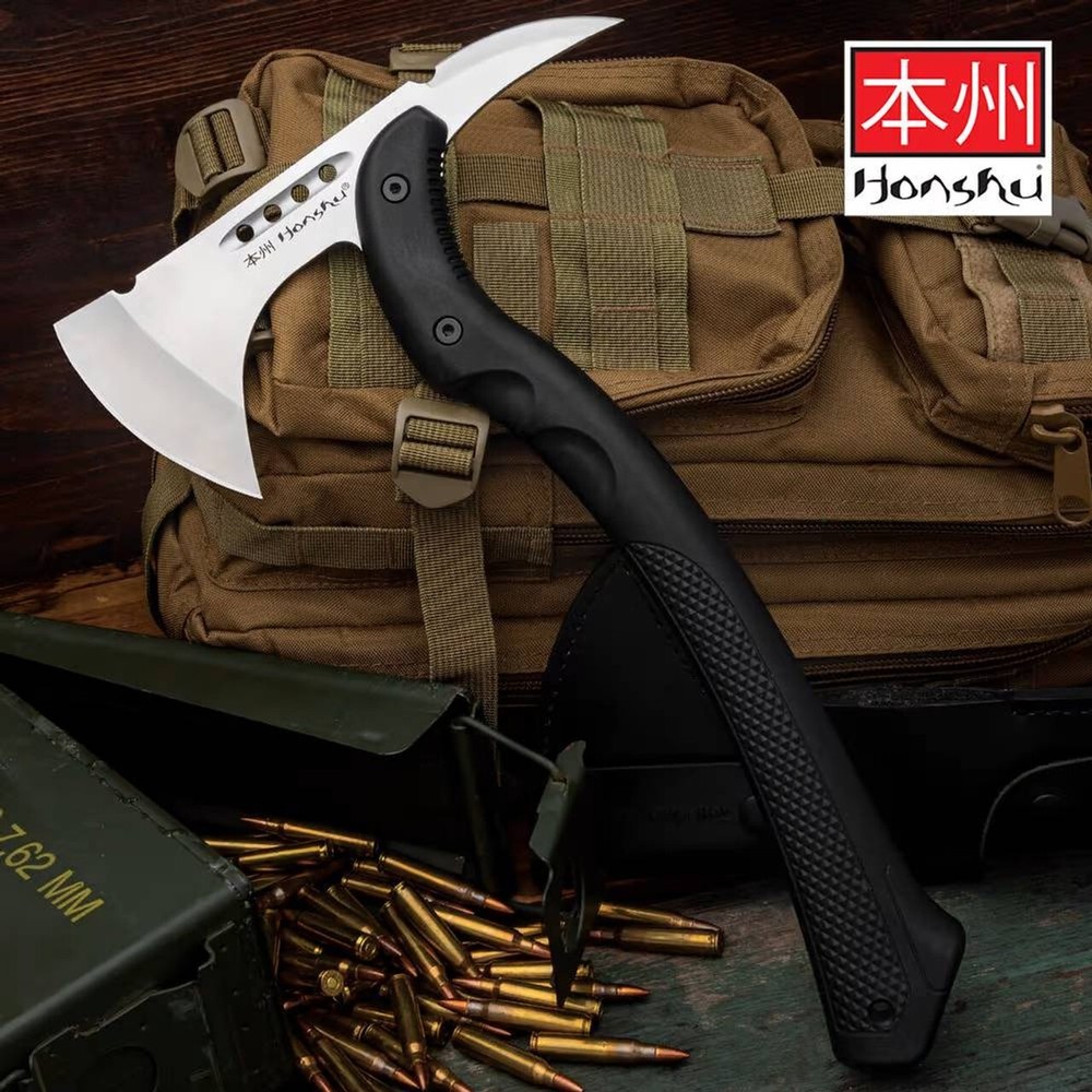 Honshu Karito Tomahawk Axe And Sheath - Floor Model