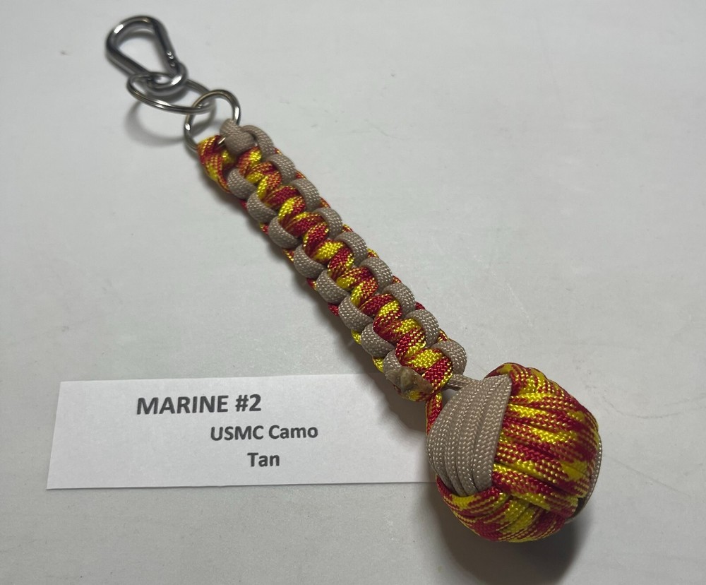 Military Monkey Fist Key Chains - Navy 2