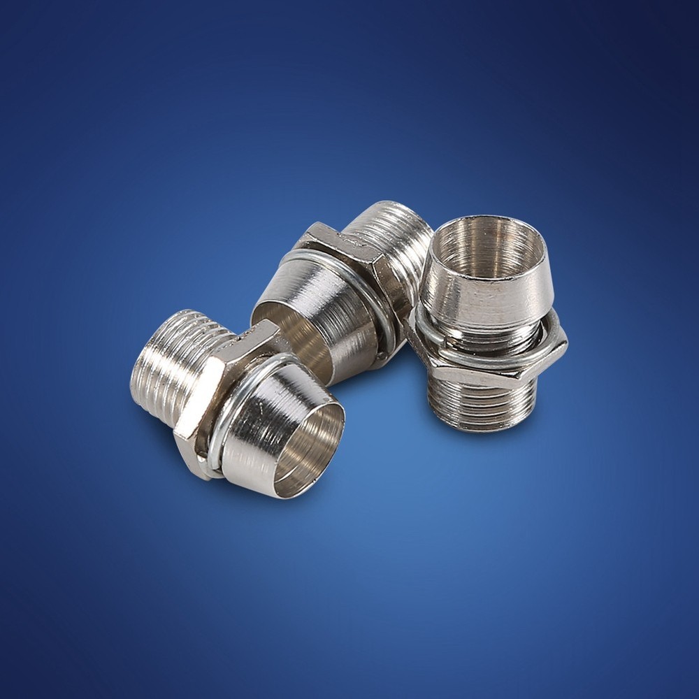 50 Pcs Silver Color 5mm LED Holders Panel Display Thread Mount Size 8mm New