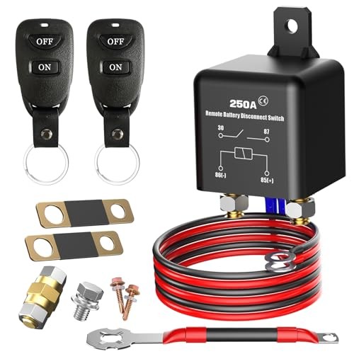 Side Post Remote Battery Disconnect Switch kit 12V Side remote switch kit 250a