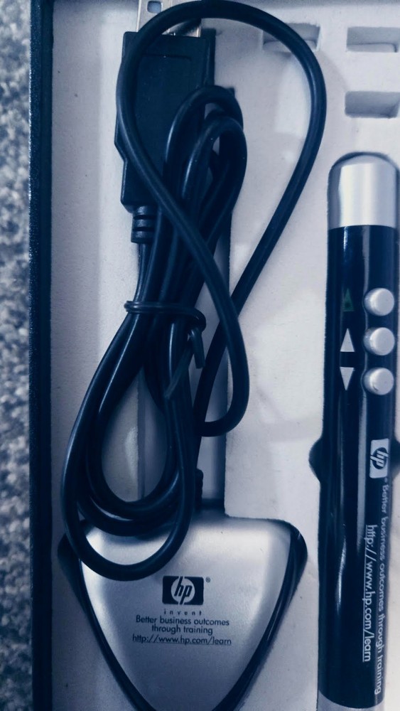 Presentation Wireless Presenter Laser Pointer Clicker USB attached HP Learning