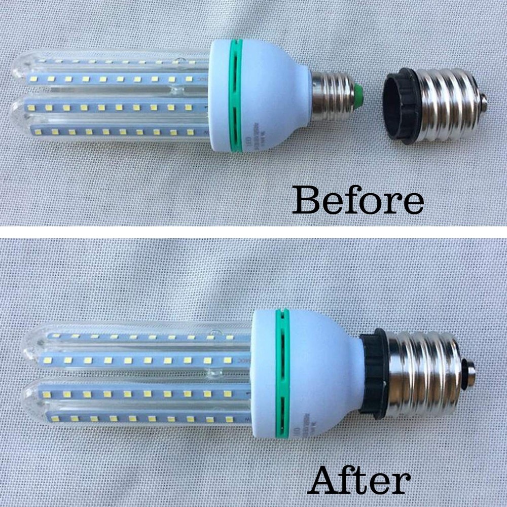 6pcs E39/e40 To E26/e27 Adapter Light Bulb Socket Converter