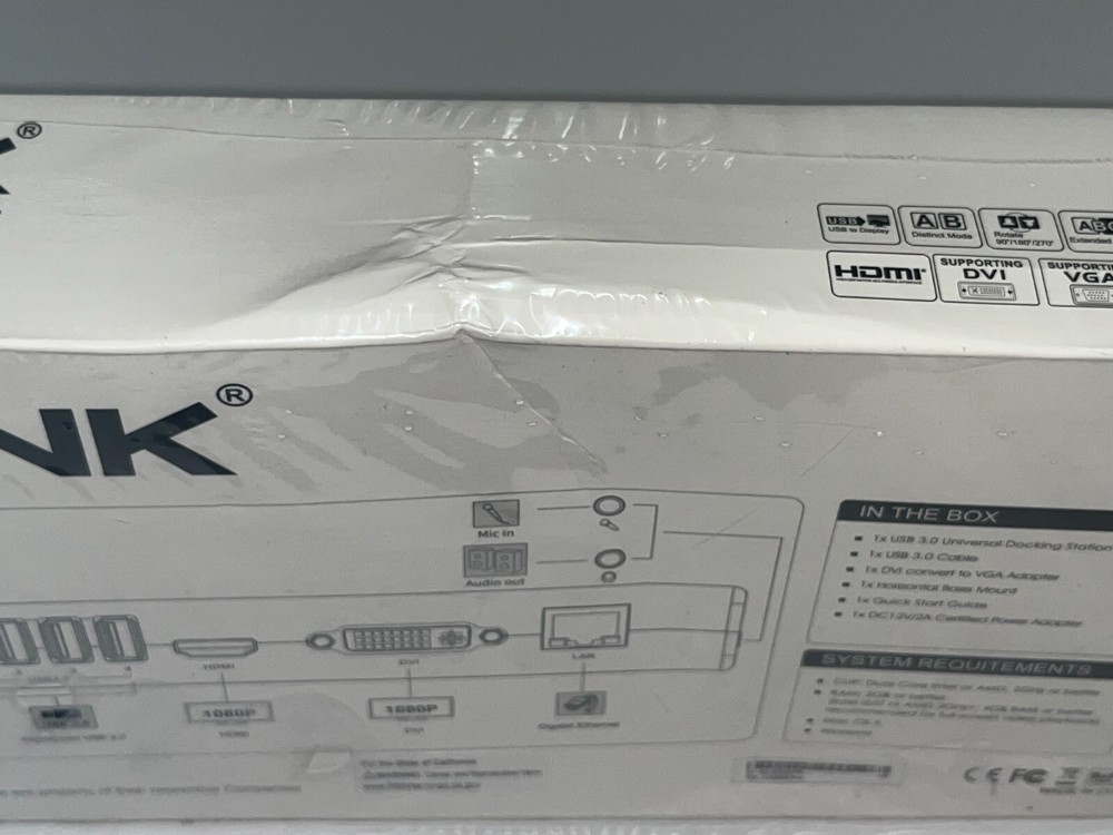 Wavlink USB 3.0 Universal Dual Display Docking Station (WL-UG39DK4) (SEALED)