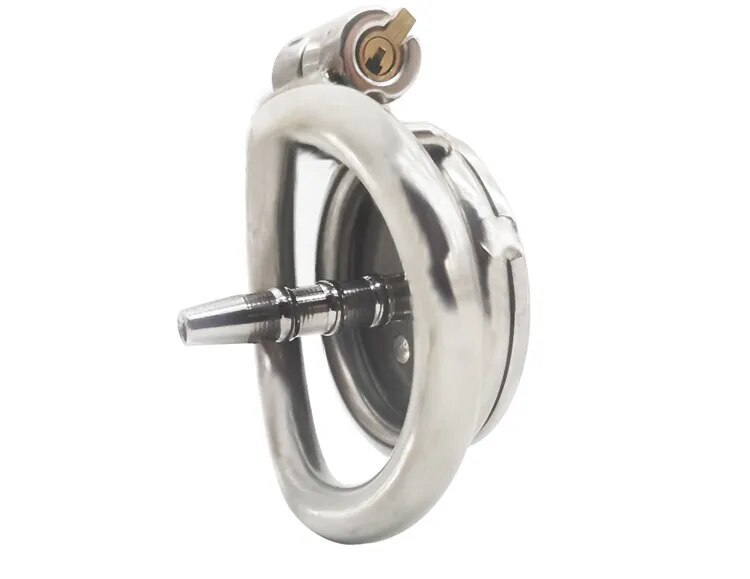 Small Flat Lock Chastity Device with Arc Ring Chastity‬ Cage Preventing Cheating
