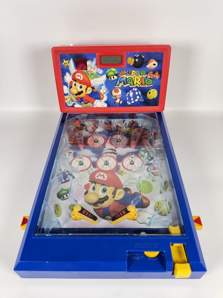 Super Mario 64 Table Top Pinball Machine Game Tested working Great condition