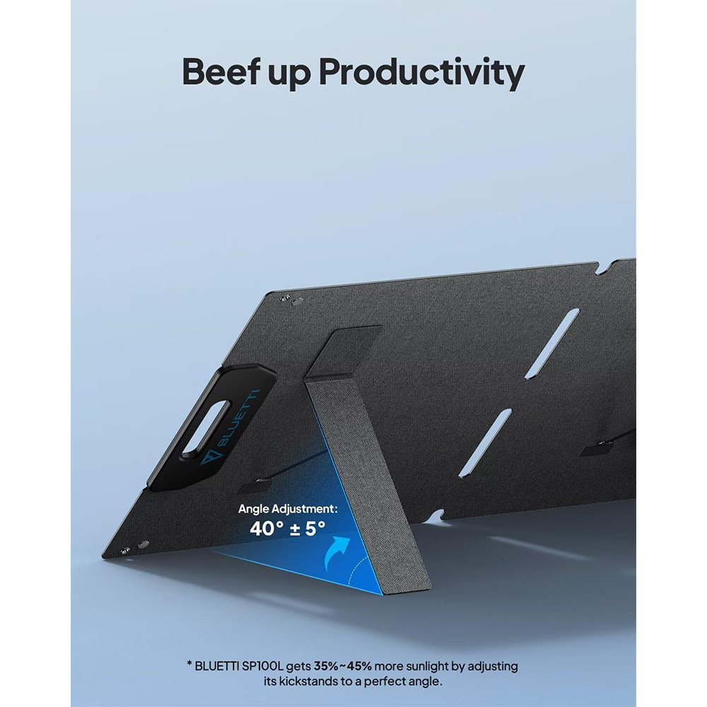 BLUETTI 100W Solar Panel Foldable & Portable ETFE Coating Renew