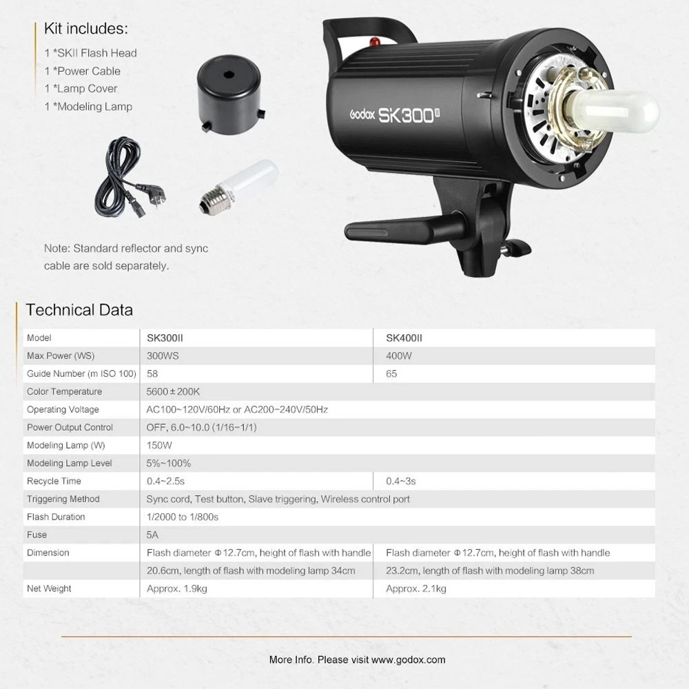 Godox SK400II Studio Flash - Black 003