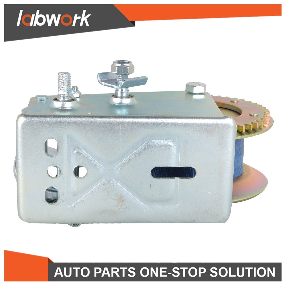 Labwork Polyester Strap Hand Winch 3500lbs Hand Crank Winch For ATV Trailer New