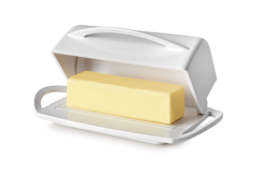 Better Dish Flip Top Butter without Spreader (White) White