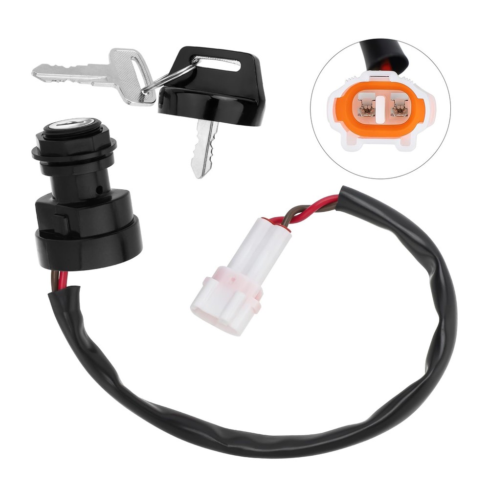 Ignition Key Switch for Yamaha Wolverine 350 Warrior 350 Bear Tracker 250 Big...