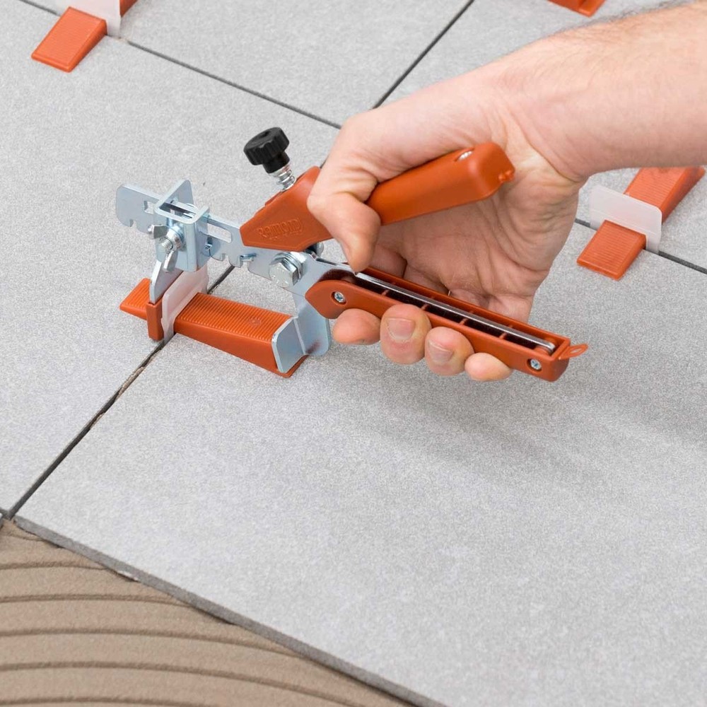 Leveling System Heavy Duty Tile Leveling System 1/8'' HD Clips 2200pc Box, Red