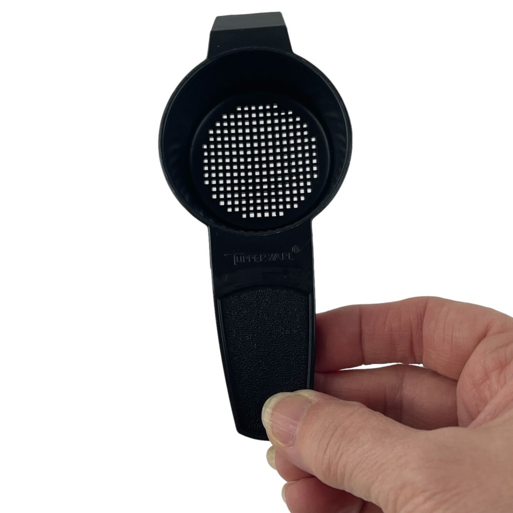Tupperware Mini Sifter Strainer #879 Black Small Tea Strainer