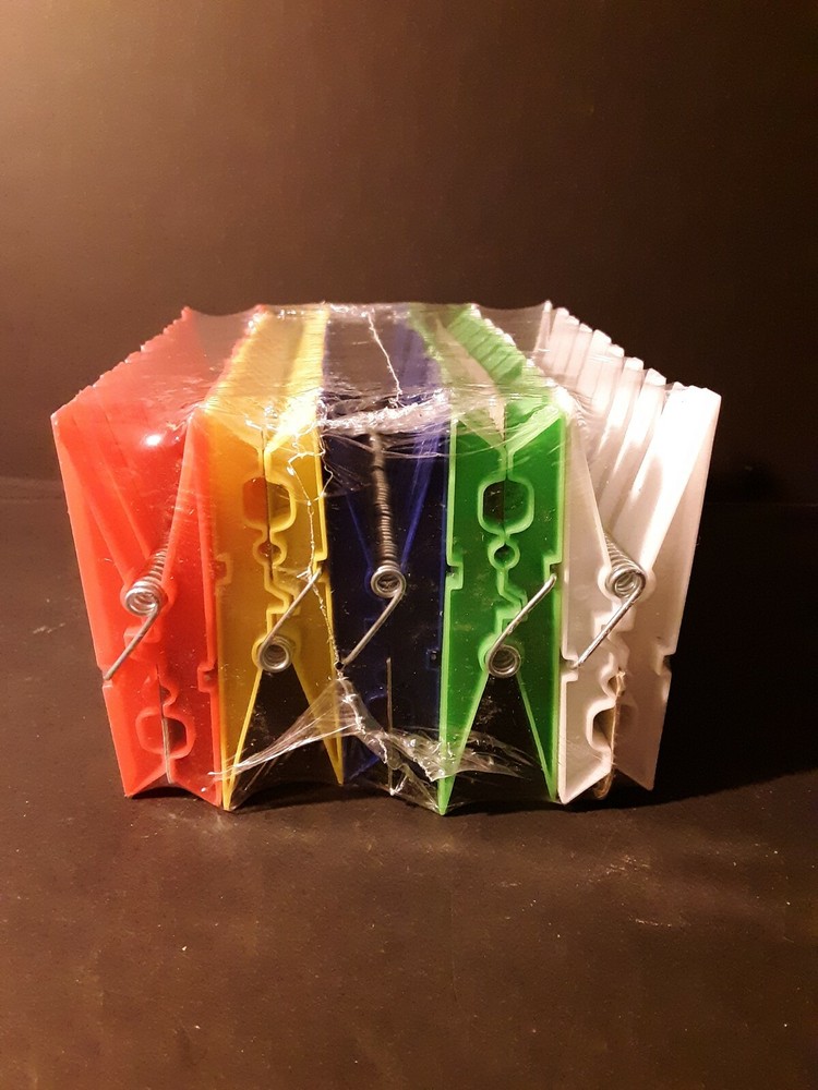 Designer's Image Plastic Clothespins 50 Count laundry or crafts