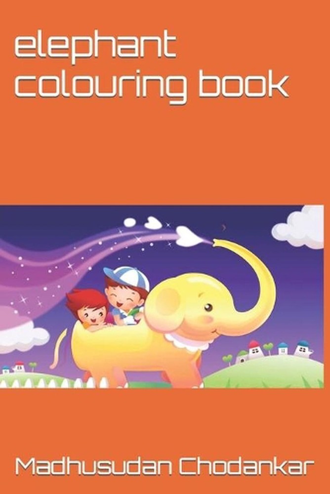 elephant colouring book