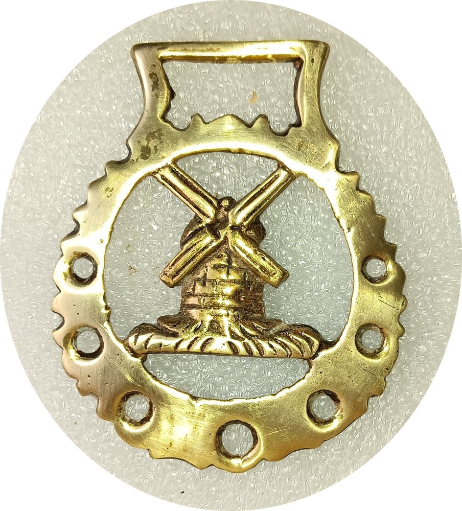DUTCH WINDMILL - horse brass (8584)