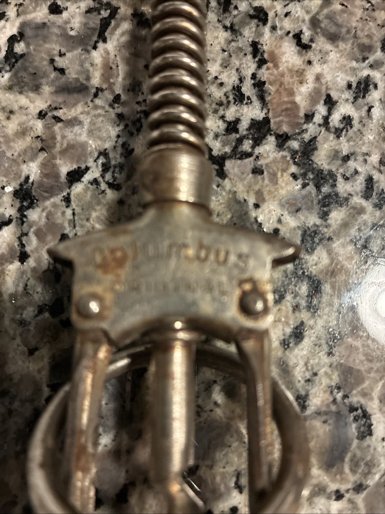 Antique Columbus Corkscrew Bottle Opener German