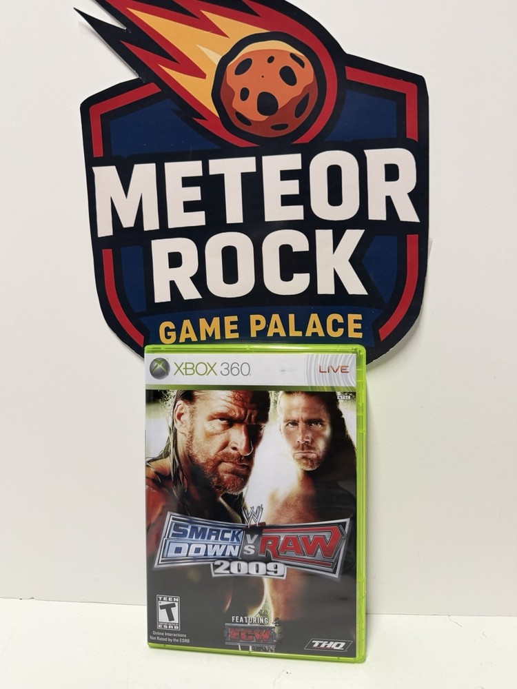 Smackdown  Vs  Raw 2009 - Xbox  360 - Replacement Case Only (Game Not Included)