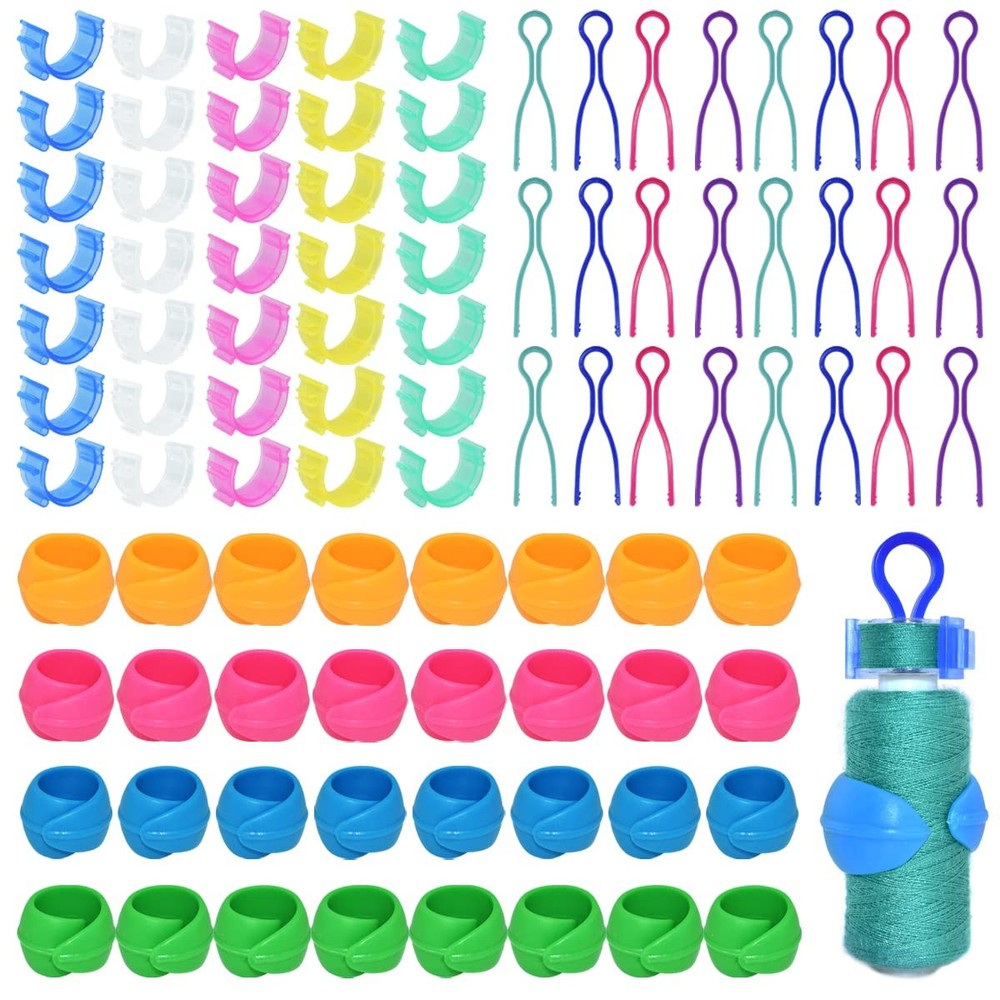 142Pcs Bobbin Thread Buddies Set Sewing Thread Spool Organizer Including 70Pc...