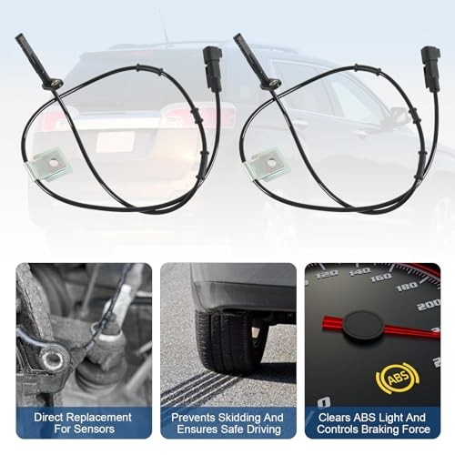 ABS Wheel Speed Sensor Left & Right 4PCS Replacement for Chevy Equinox 2010