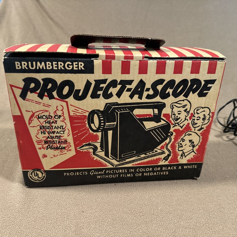 Vintage Brumberger Project-A-Scope 290 Image Photo Projector (Works)