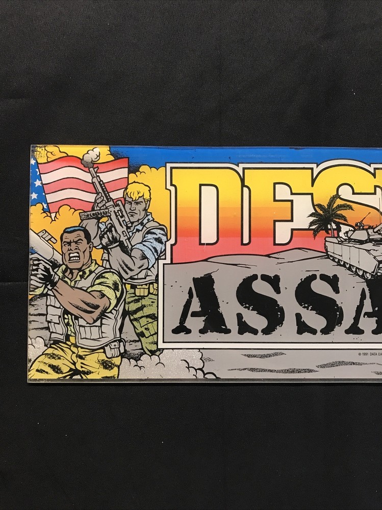 Desert Assault Plexiglass Marquee Data East