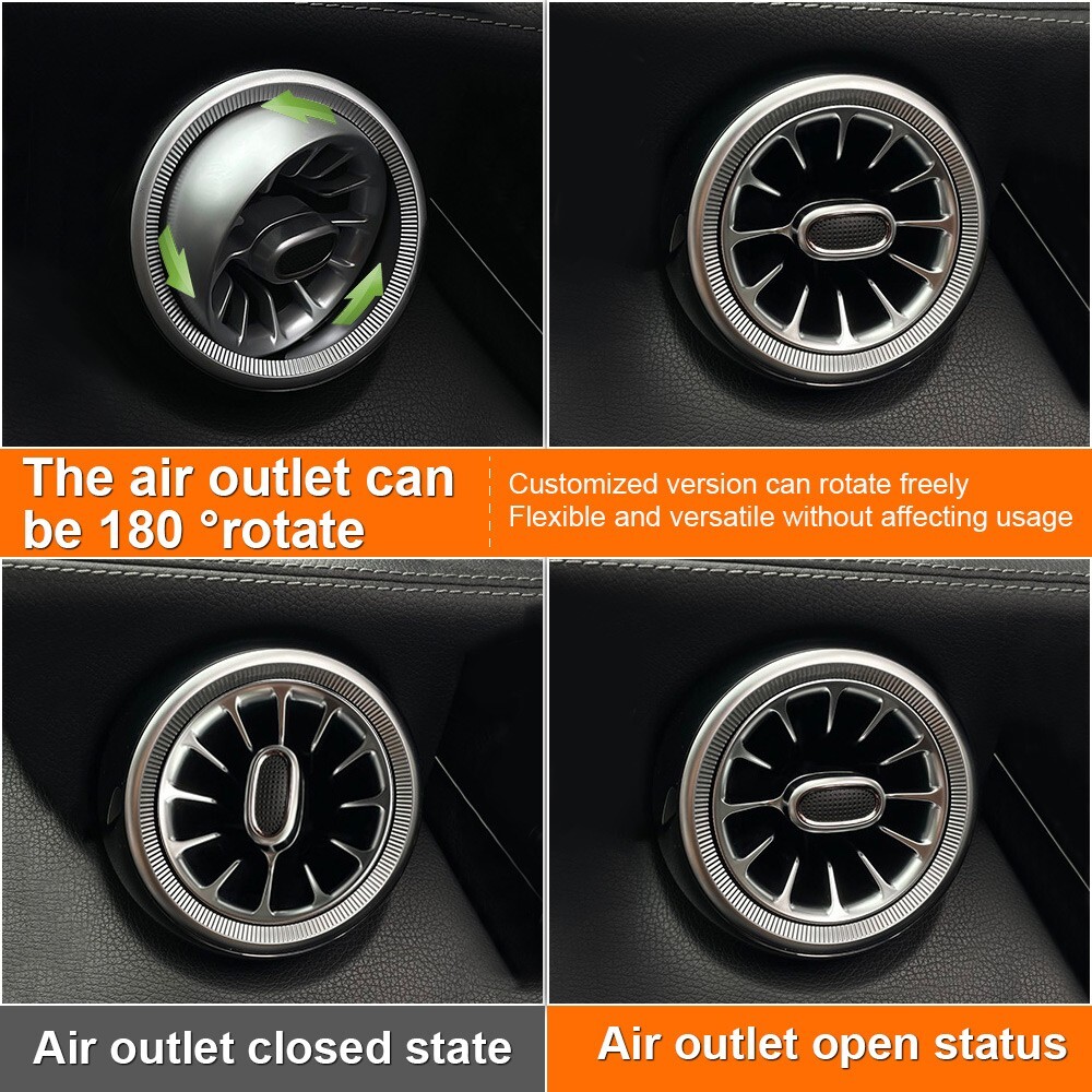 7 Color Air Vent Ambient Lamp For Mercedes Benz S-Class W222 S550 S400 2014-2017