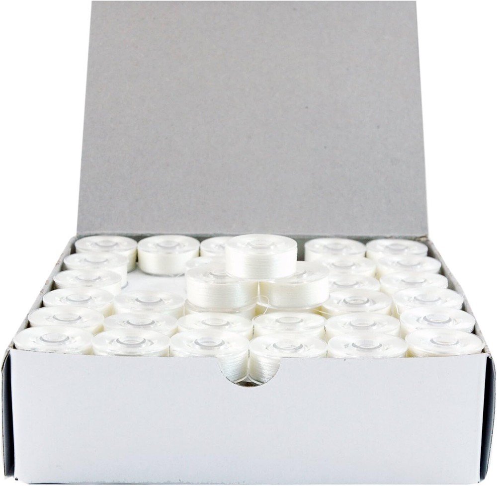 Quality Plastic-Sided 144 Prewound Bobbins - Perfect for Embroidery Projects