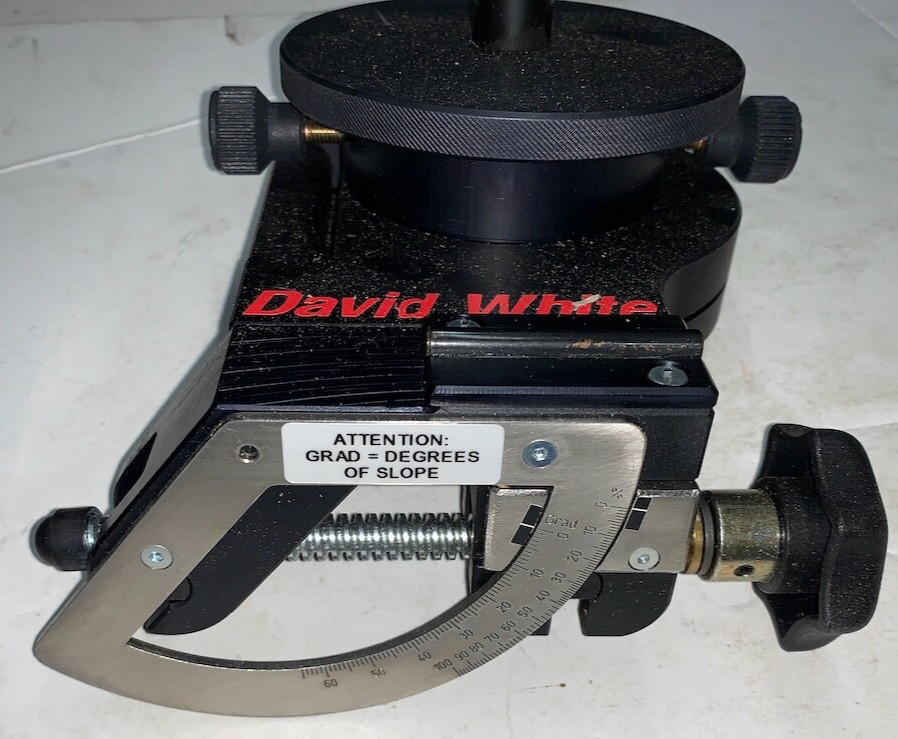 David White Slope Plate  Transit Level Surveying Optical Tilt Angle