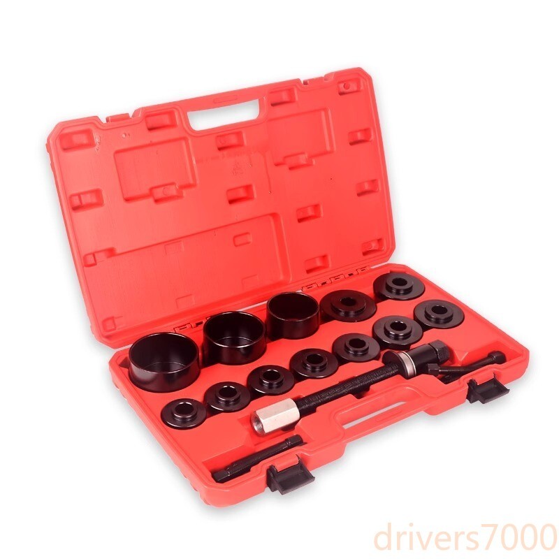 Ront Wheel Drive Bearing Press Kit Removal Adapter Puller Pulley Tool Kit