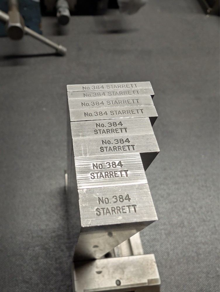 Starret S384k Steel Parallel Set - 4 Pairs
