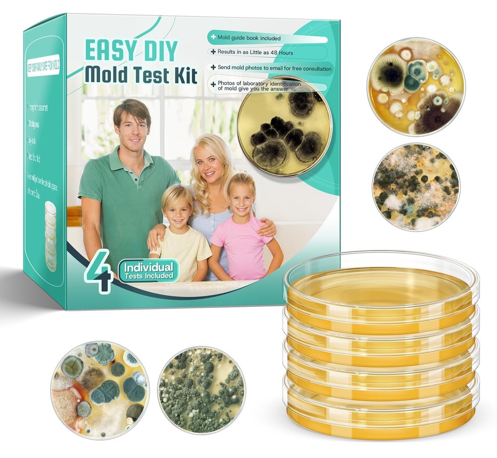 Mold Test Kit for Home Detection 4 Simple DIY Science Kits for Fastly Testing...